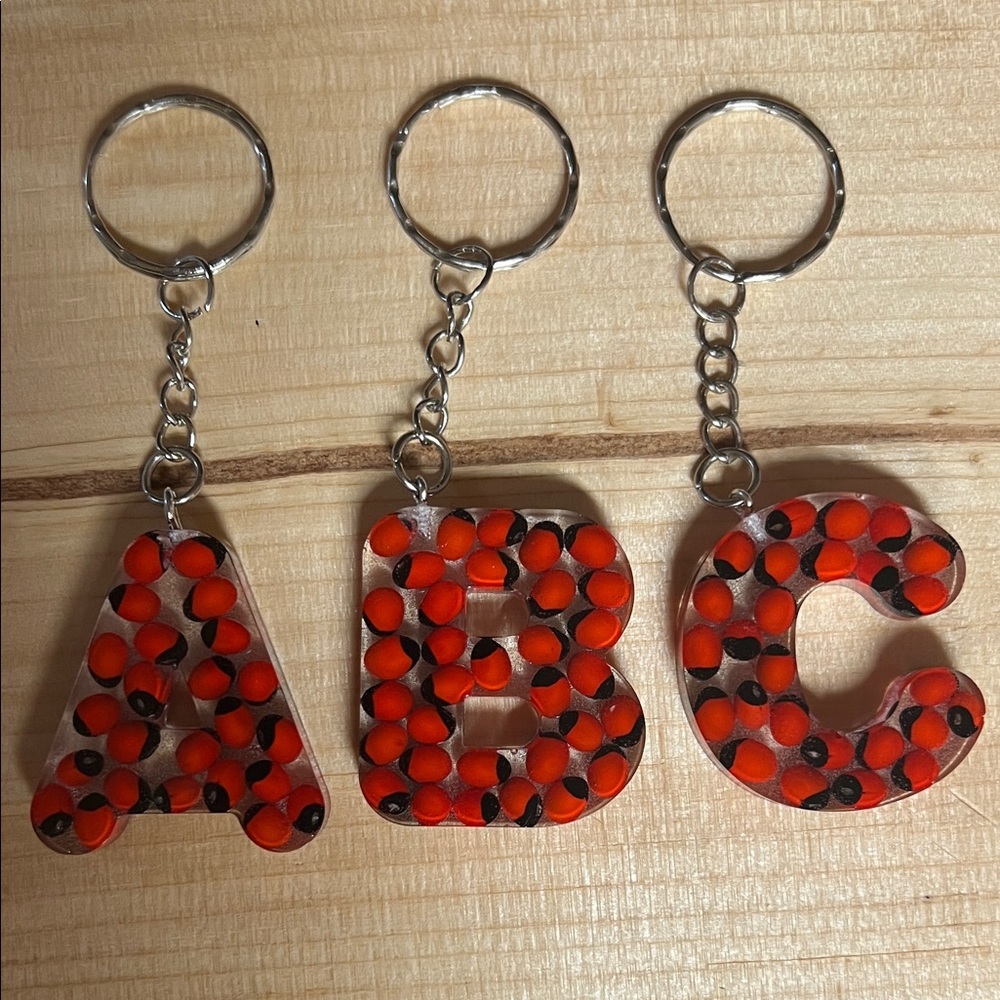 Handmade Huayruro Resin Keychain/Charm Protection & Prosperity